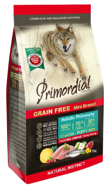 Primordial Puppy Starter Mini (Индейка, сельдь)
