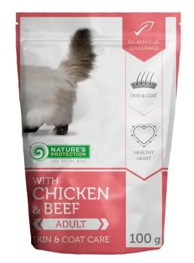 Nature"s Protection Консервы Skin & Coat Care (Курица и говядина), 100 г