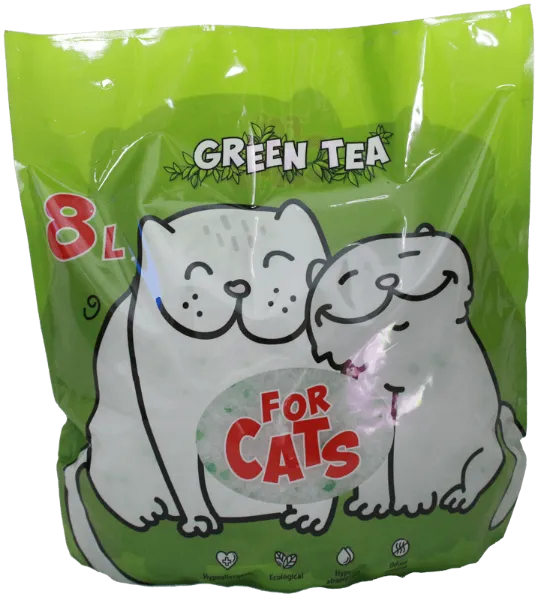 FOR CATS Наполнитель силикагелевый (зеленый чай)