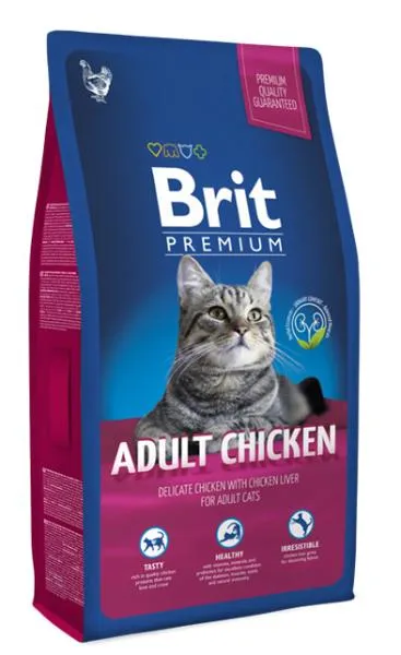 Корм Brit Premium Cat Adult (Курица) для кошек