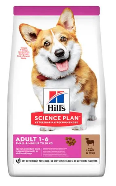 Корм Hill's Science Plan для мелких собак для поддержания здорового иммунитета (ягненок, рис)