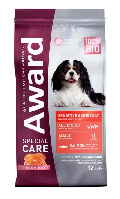 Award Special Care Adult Dog Sensitive Skin&Coat (Лосось)