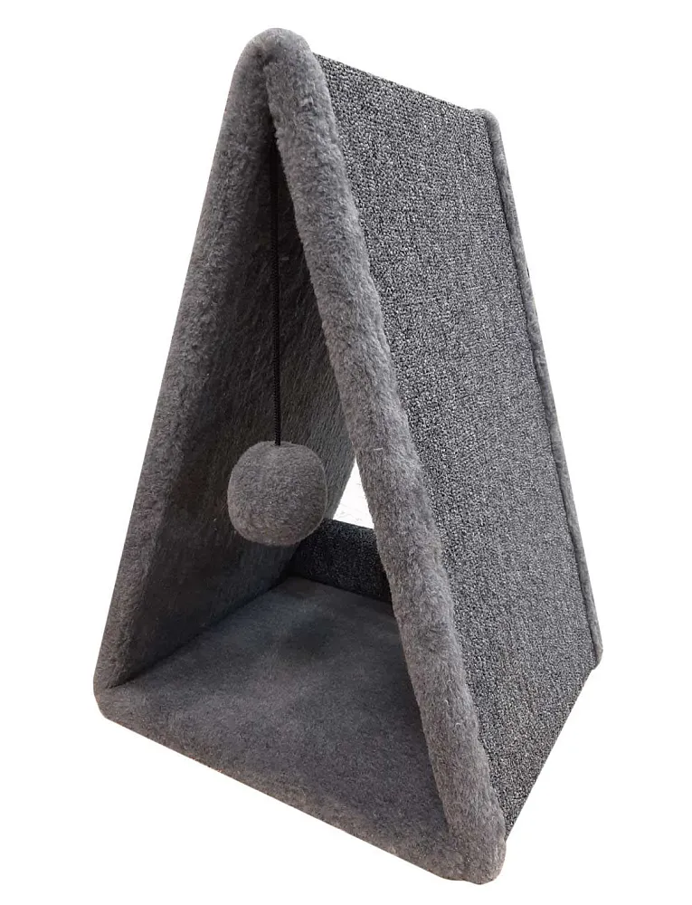Cat House Когтеточка треугольная, 55 см, ковролин