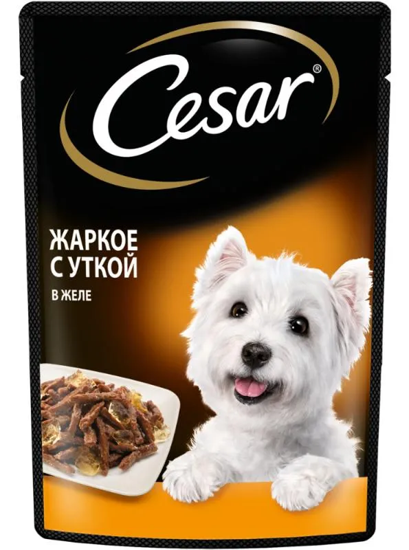 Cesar для взрослых собак (Жаркое с уткой)