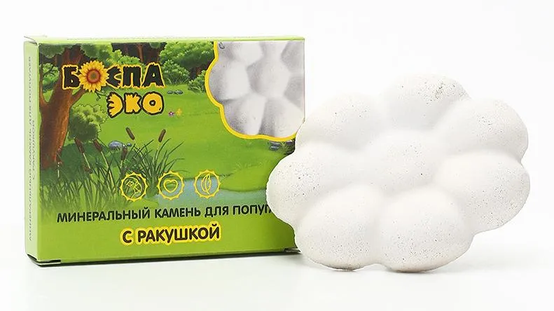 БОСПА ЭКО Минеральный камень для попугаев с ракушкой