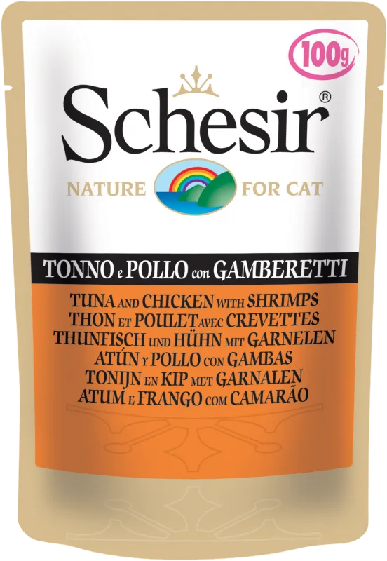 Schesir Tuna Chicken Shrimps (Тунец, курица, креветки)
