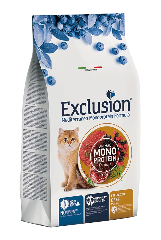 Exclusion Monoprotein Noble Grain Sterilized Cat (Говядина)