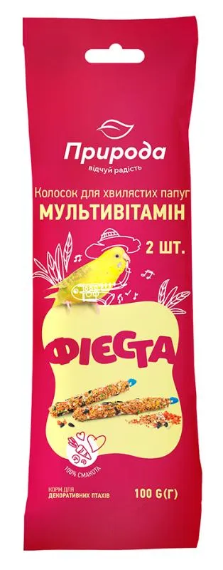 Природа Фиеста Колосок Мультивитамин для волнистых попугаев