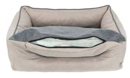 Ортопедический лежак "TRIXIE", "Junis", темно-серый/песочный