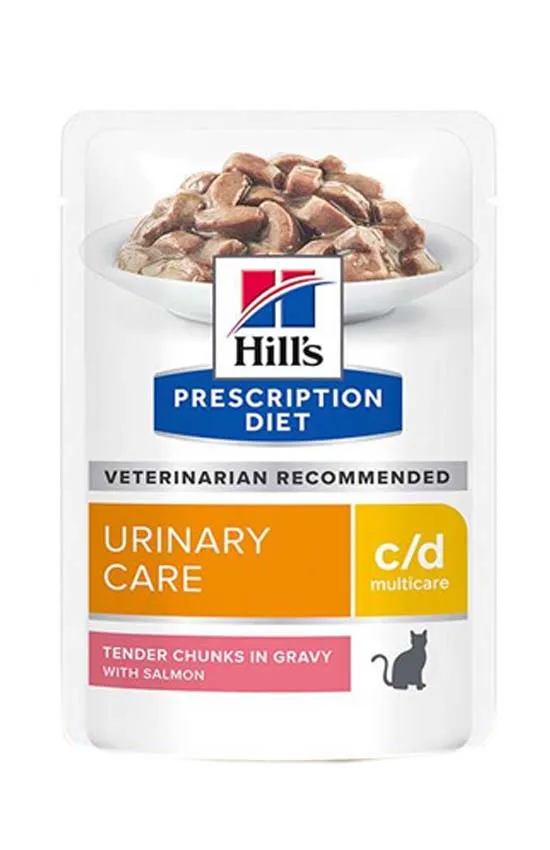 Hill's Prescription Diet c/d Multicare Urinary Care для кошек с лососем