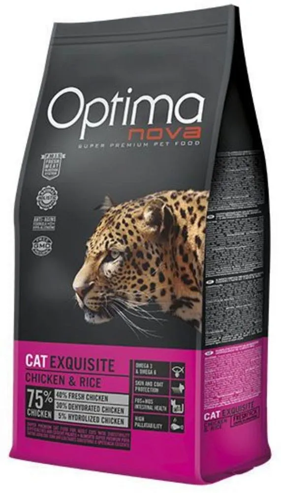 Корм Optima Nova Cat Exquisite (Курица и рис) для кошек