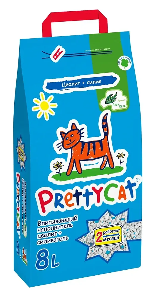 PrettyCat Наполнитель глиняный Naturel (Алоэ)