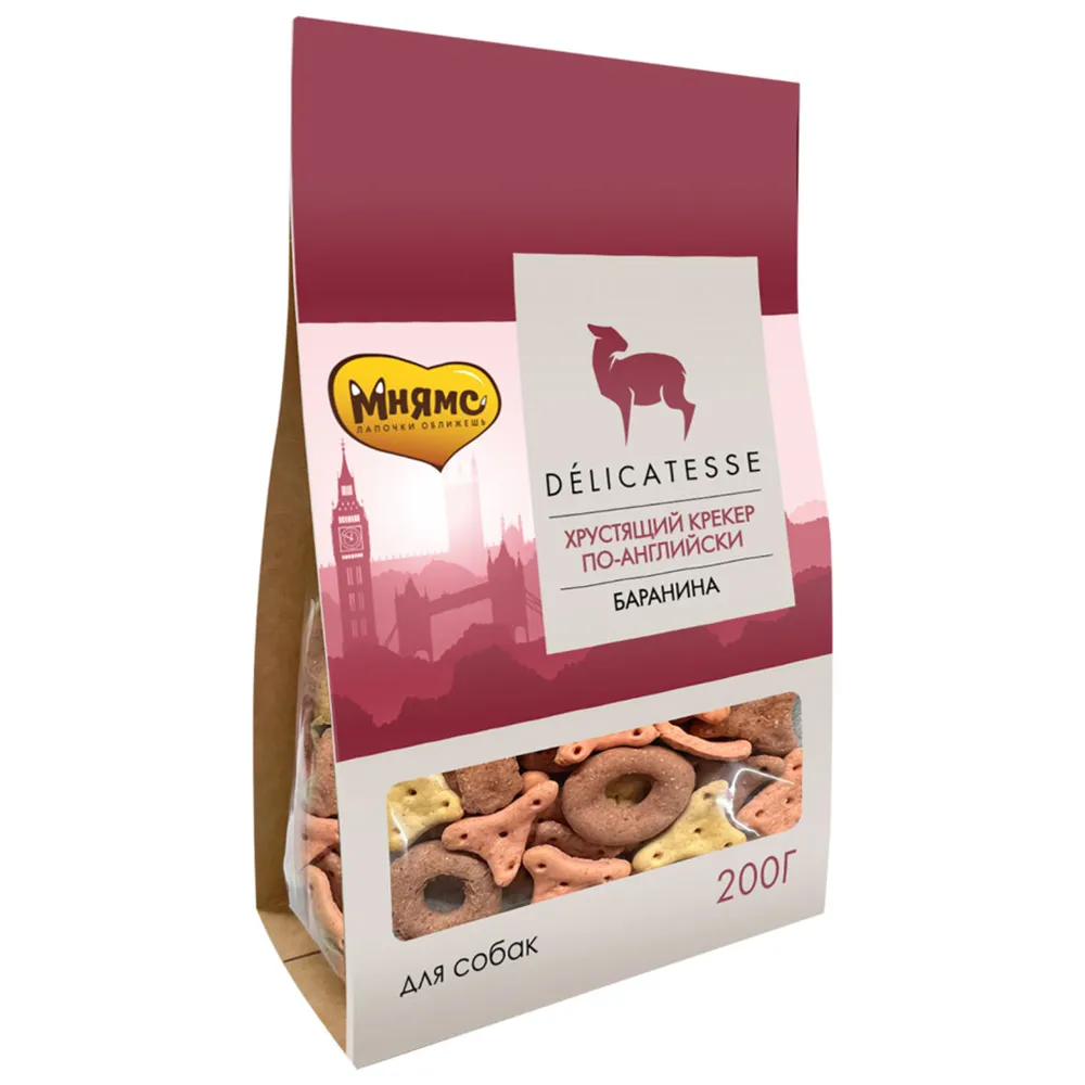 Мнямс Лакомство для собак Хрустящий крекер по-английски
