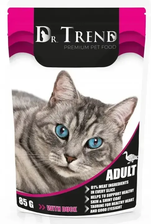 Dr.Trend Консервы для кошек (Утка)