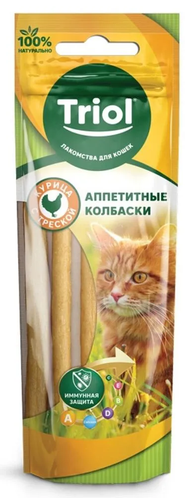 Triol PT31 Колбаски из курицы с треской