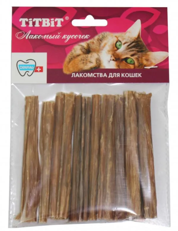 ТИТБИТ Кишки говяжьи (для кошек) - мягкая упаковка
