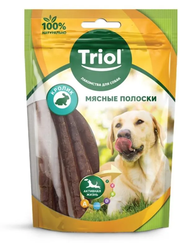 Triol Мясные полоски из кролика для собак