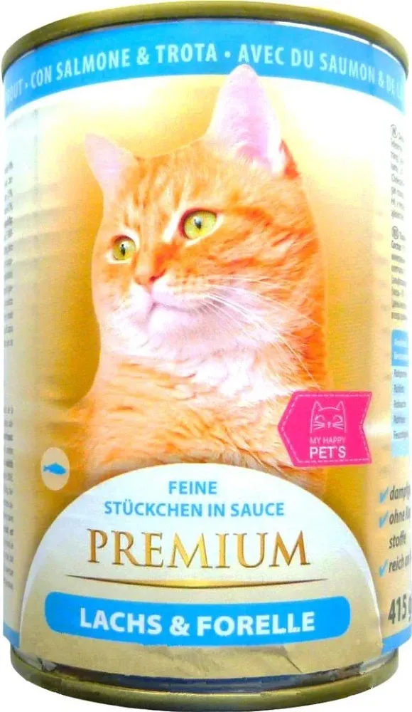 My Happy Pets Premium Консервы для кошек (Лосось, форель)