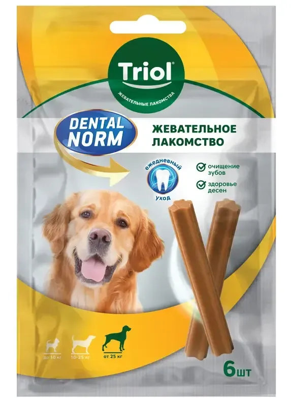 Triol DENTAL NORM Палочки жевательные для крупных пород