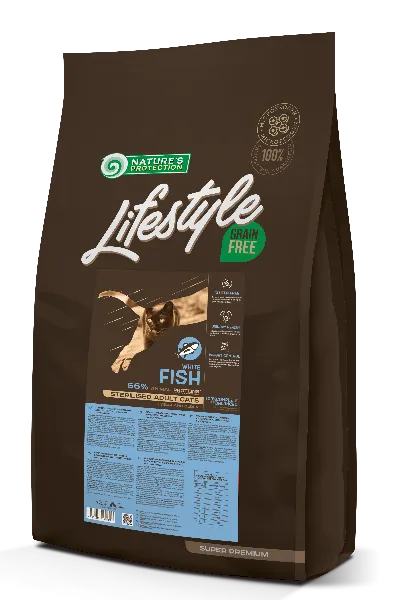 Nature's Protection Lifestyle Cat Sterilised (Белая рыба)