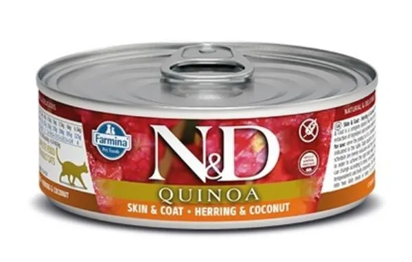Консервы Farmina N&D Quinoa Cat (Сельдь, кокос), 70 г
