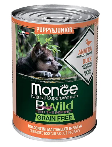 Monge Консервы BWild GF Puppy&Junior (Утка)
