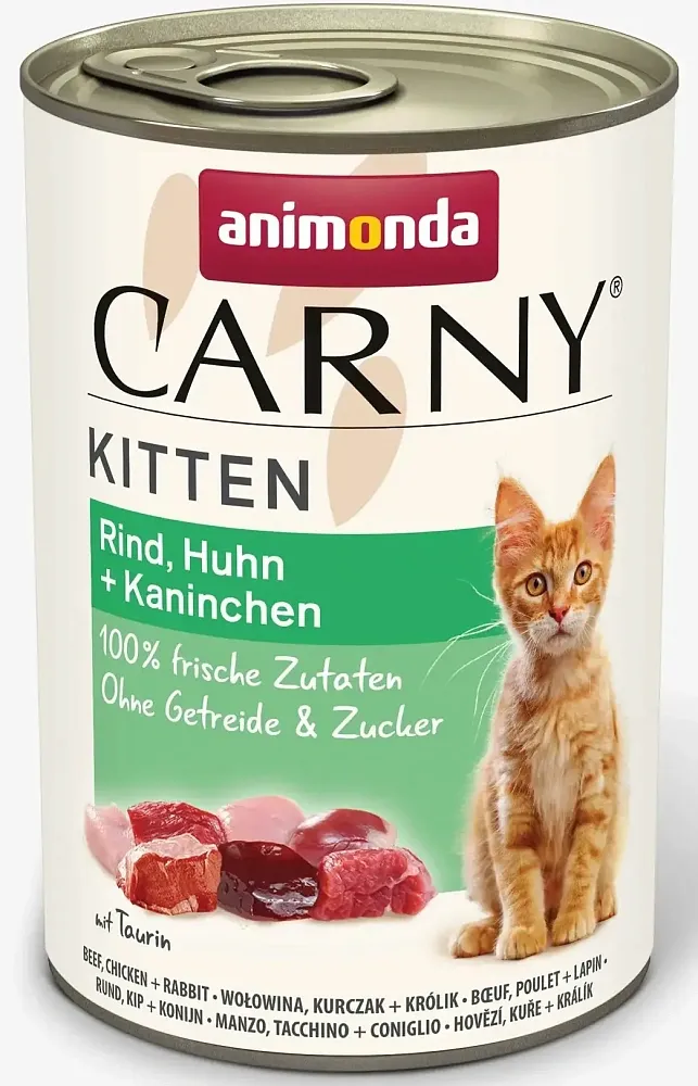 Carny Kitten (с говядиной, курицей и кроликом) 200 г