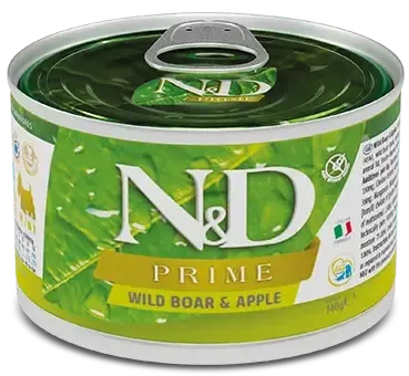Консервы Farmina N&D Prime Dog Adult Mini (Кабан, яблоко)