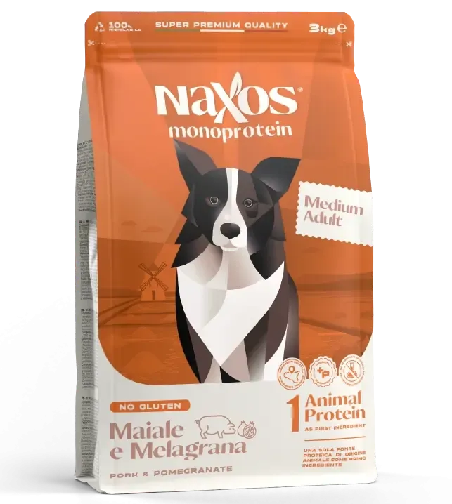 Naxos Adult Medium (Свинина, гранат)