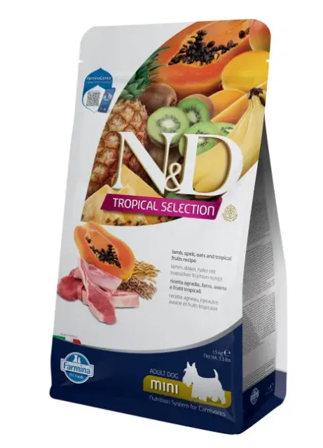 Farmina N&D LG Tropical Selection Adult Mini (Ягненок), 1,5 кг