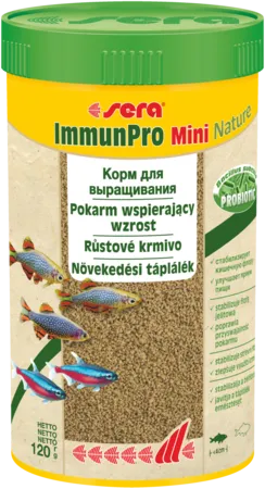 Sera Корм гранулы для выращивания мелких рыб "ImmunPro Mini Nature"