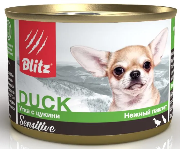 BLITZ Sensitive Dog (Утка, цукини)