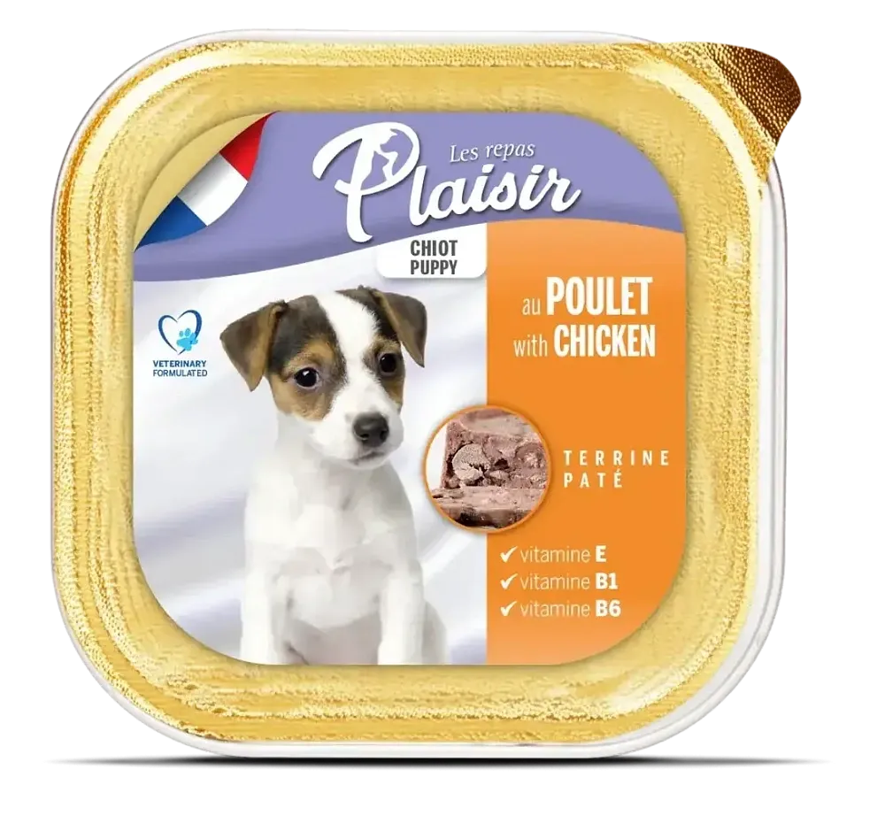 Plaisir Паштет для щенков (Курица)
