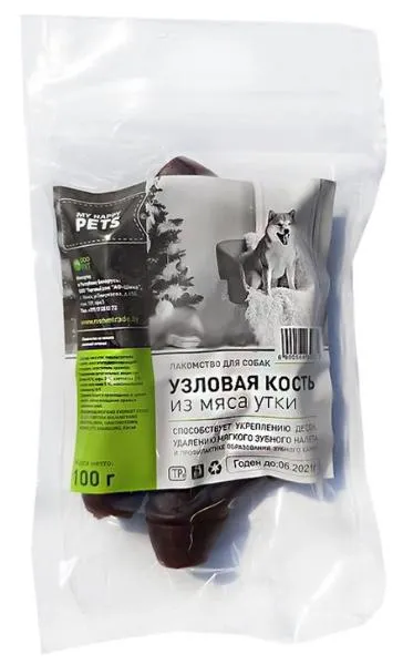 My Happy Pets Узловая кость из мяса утки