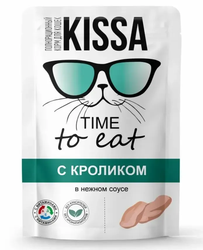Kissa Пауч для кошек (Кролик в соусе)
