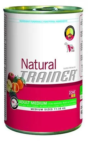 Trainer Natural Adult Medium (Говядина, рис, женшень)