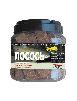 GreenQZin Лакомство "Лосось" (Сошими из семги)