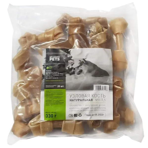 My Happy Pets Узловая кость натуральная