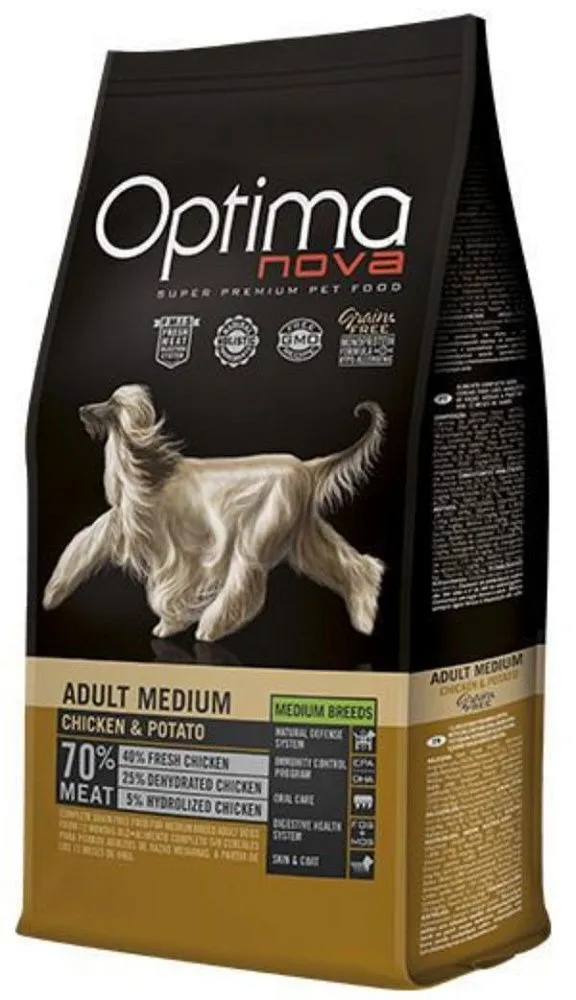 OptimaNova Adult Medium (Курица и картофель)