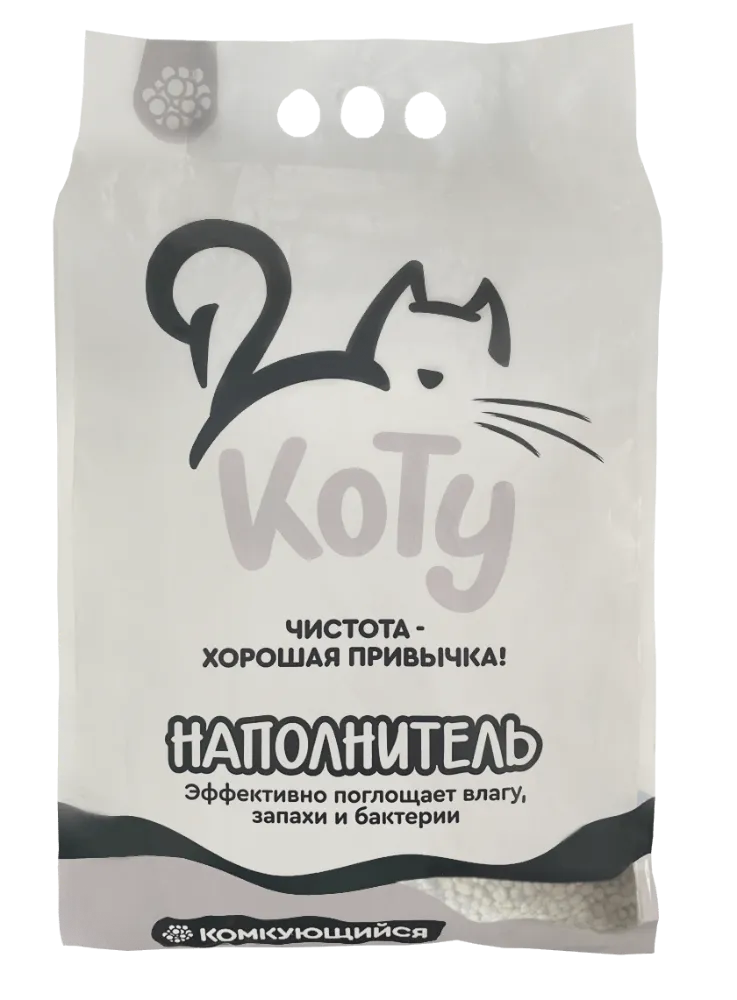 КОТУ комкующийся минеральный наполнитель