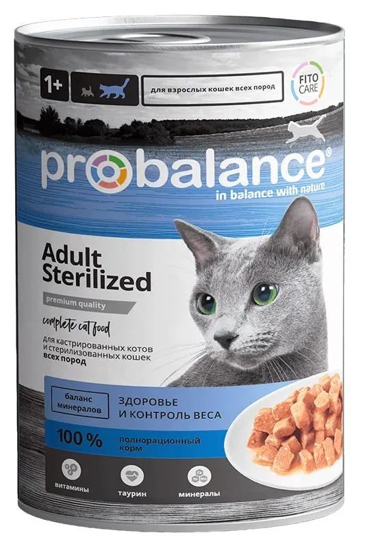 ProBalance Консервированный корм Sterilized Cat ProBalance Консервированный корм Sterilized Cat