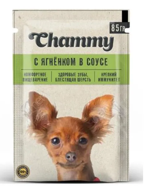 Chammy Консервы для собак (Ягненок в соусе)