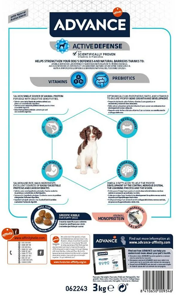 Advance Dog Puppy Sensitive (Лосось)