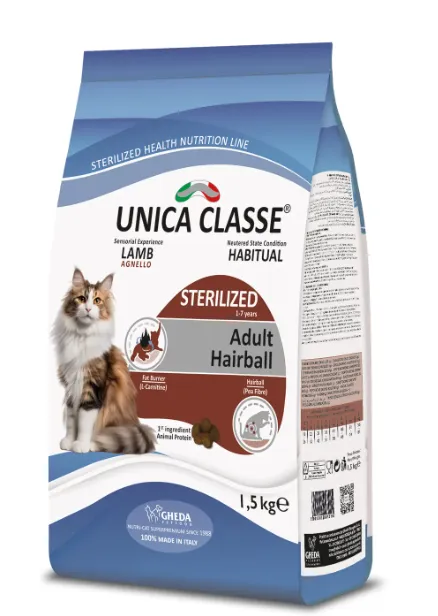 Unica Classe Adult Sterilized Luxury Hairball (Ягненок)
