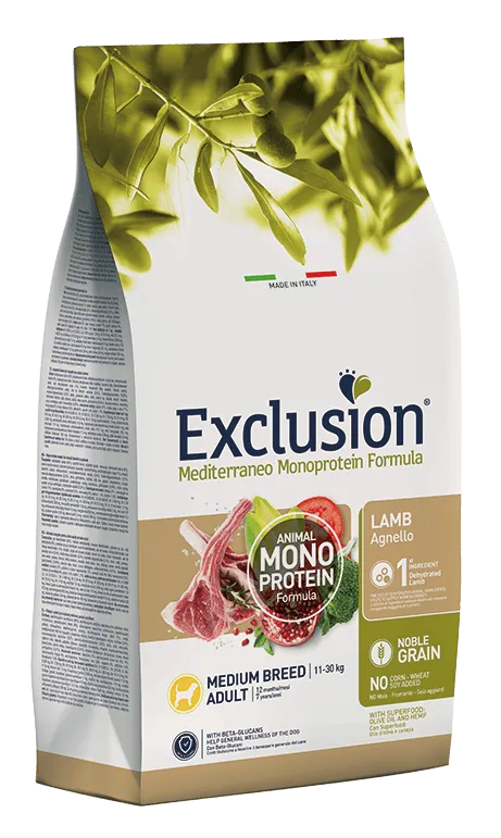 Exclusion Monoprotein Noble Grain Adult Medium (Ягненок)
