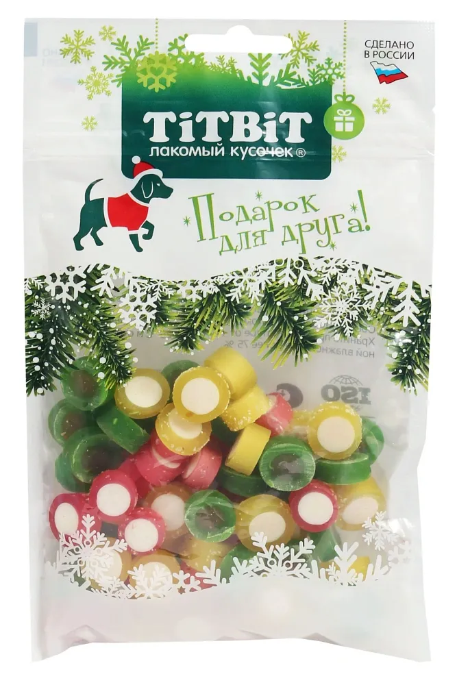 ТИТБИТ Дольки мармеладные ассорти для собак (Новогодняя коллекция)
