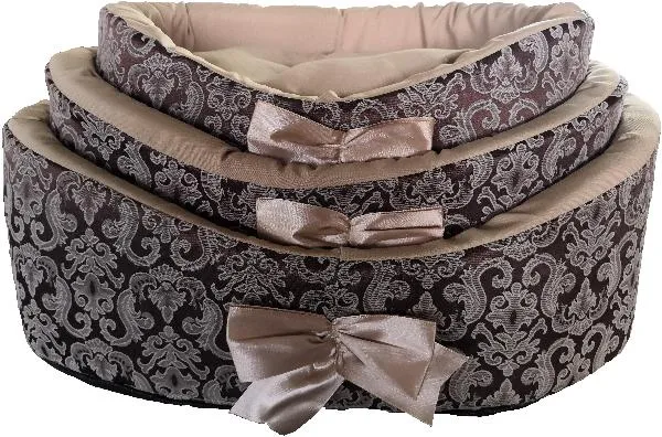 ДиАнКари Лежанка "Турецкий хлопок" (Коричневые узоры)