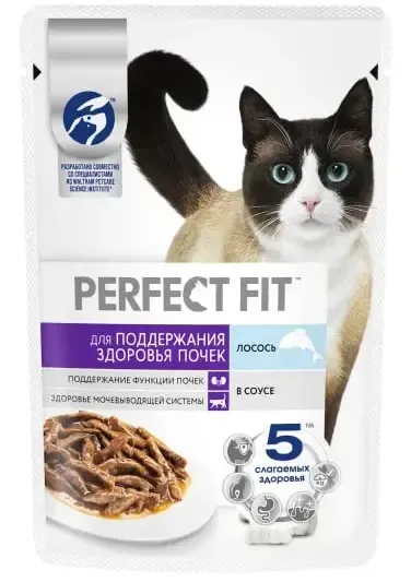 Perfect Fit Здоровье почек для кошек (Лосось в соусе), 75 г