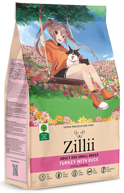 ZILLII Adult Dog Small Breed (Индейка, утка)