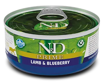 Консервы Farmina N&D Prime Cat (Ягненок, черника), 70 г